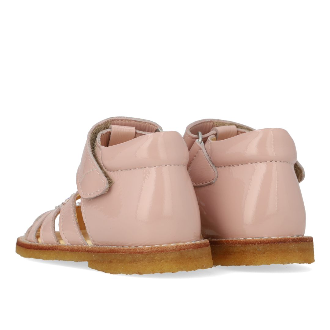 Hjertesandal med glitter og velcrolukning