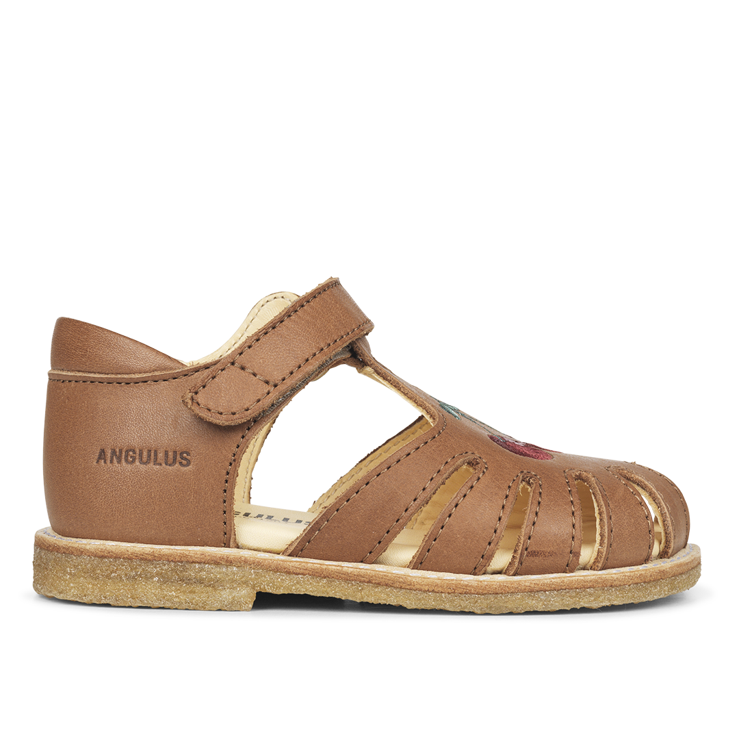 ANGULUS 0600-201 Begynder sandal med velcrolukning BROWN