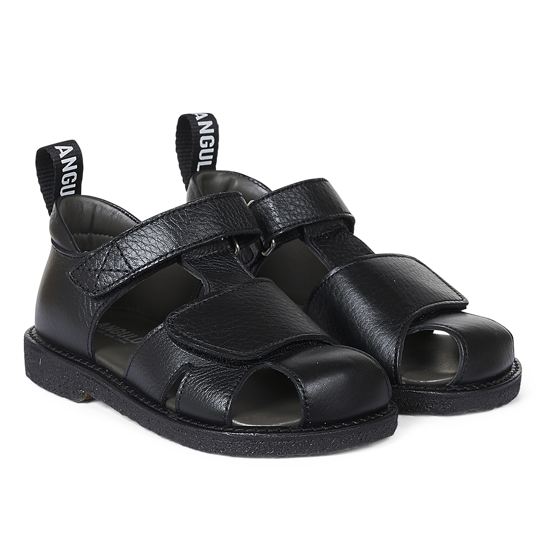 Sandal med logobånd og velcrolukning