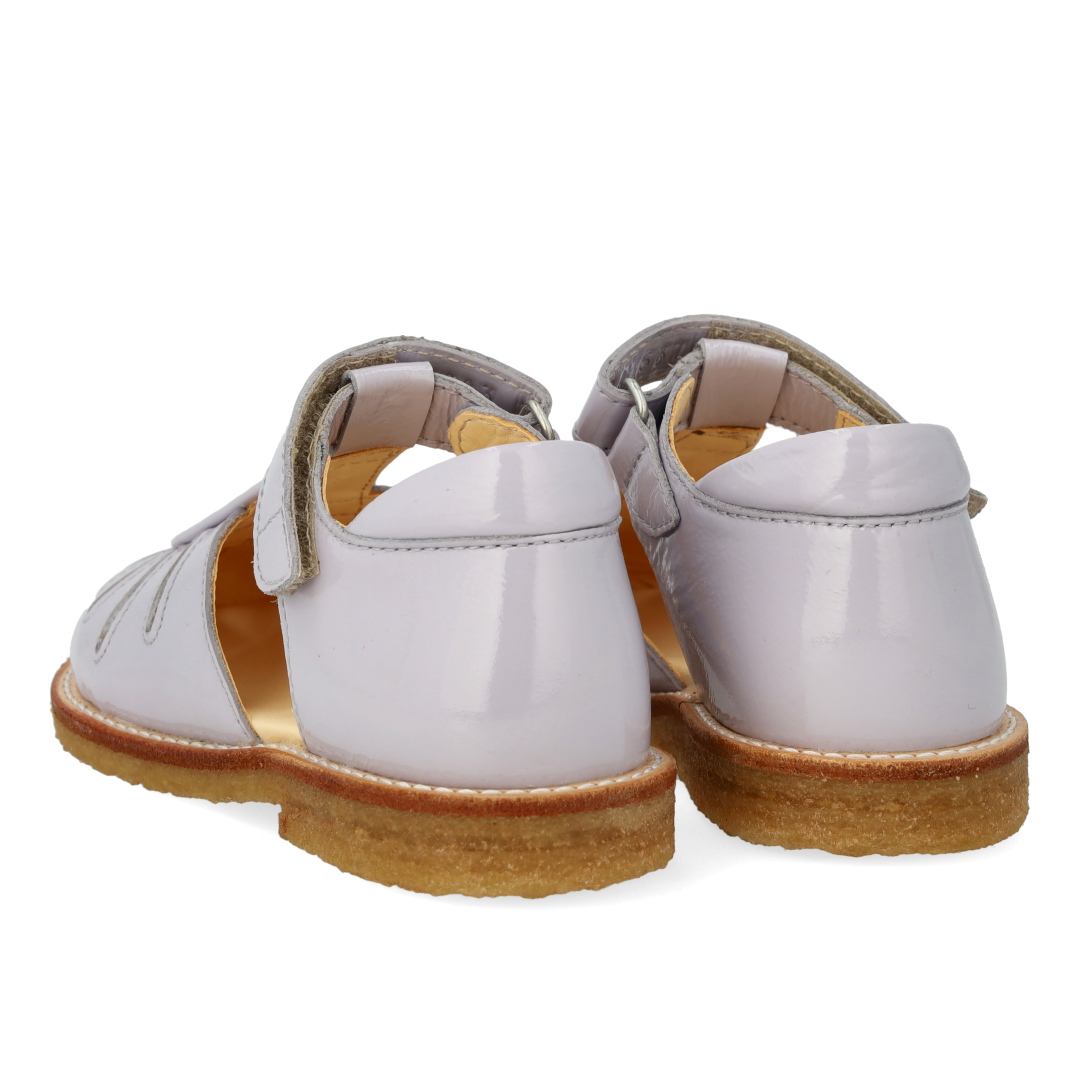 Sandal med dråbedetalje i funklende glitter