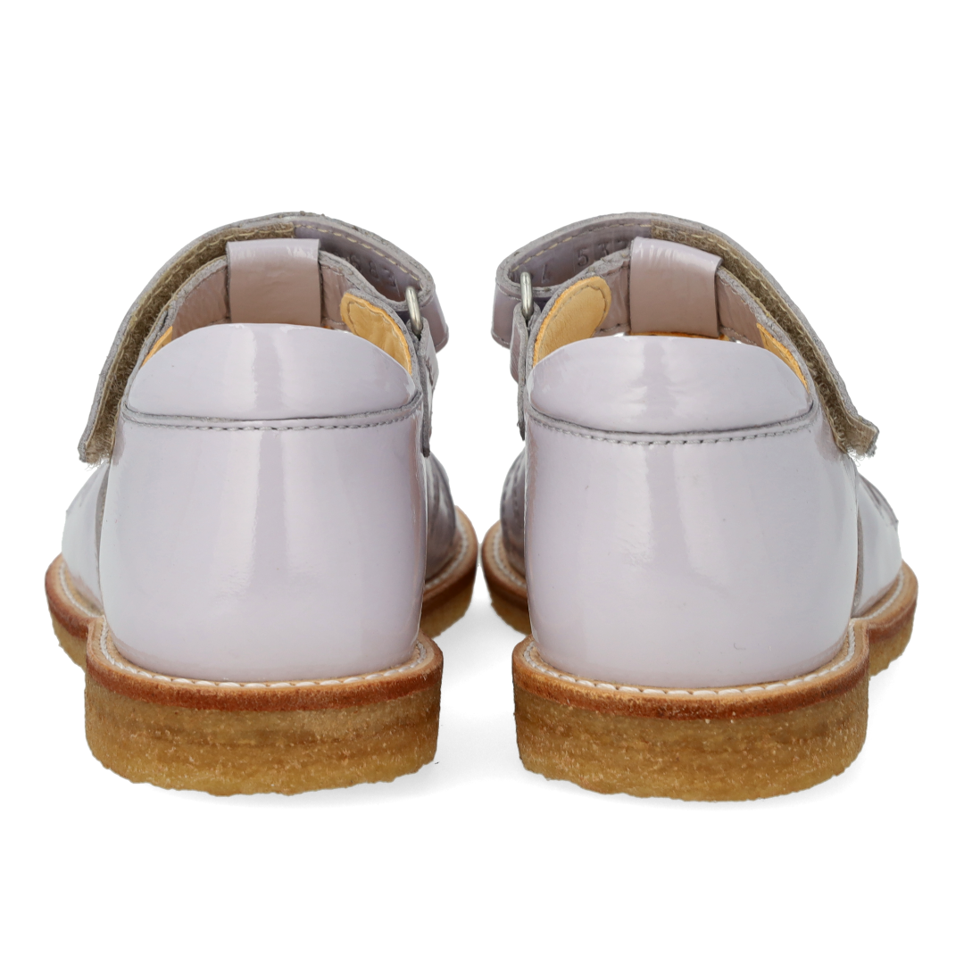 Sandal med dråbedetalje i funklende glitter