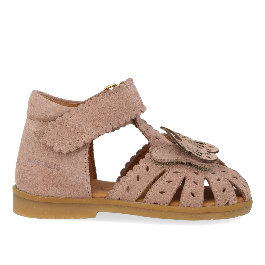 Sandal med sommerfugl og dobbelt velcro