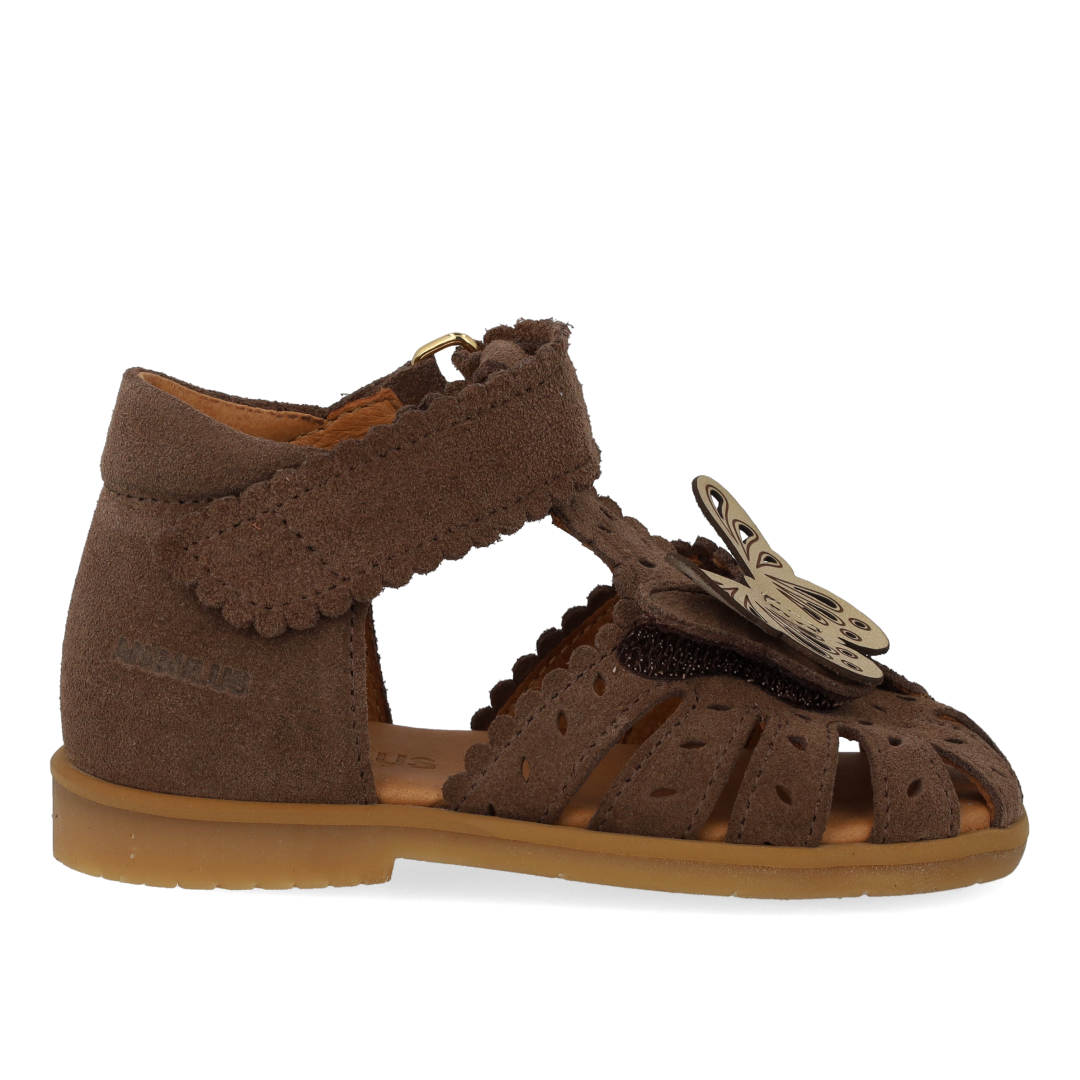 Sandal med sommerfugl og dobbelt velcro