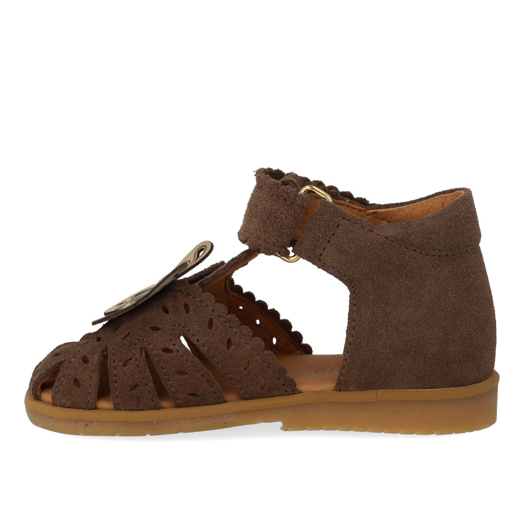 Sandal med sommerfugl og dobbelt velcro