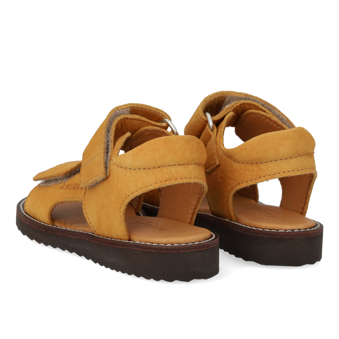 Sandal med åben tå og dobbelt velcro