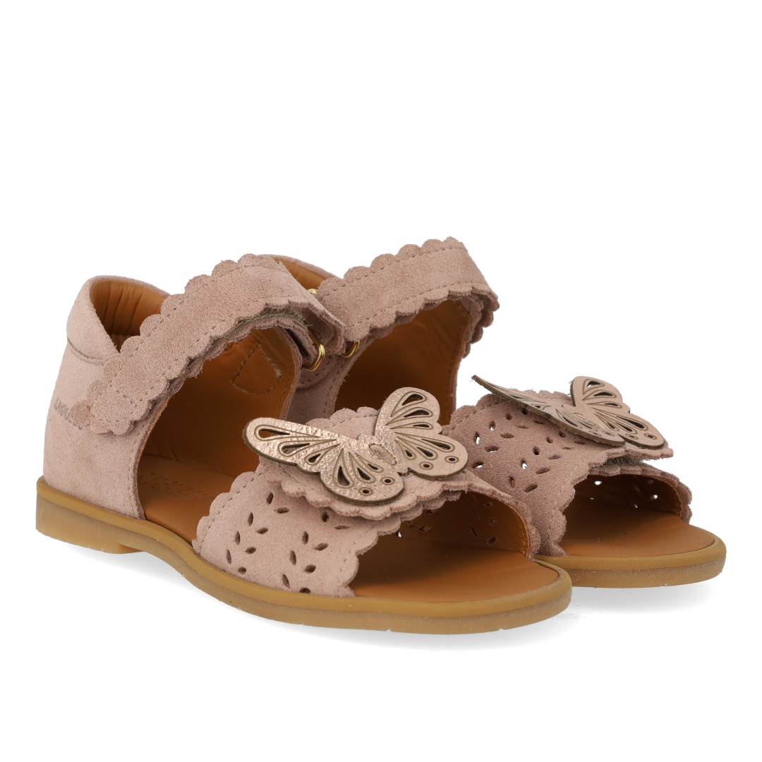 Sandal med åben tå og dobbelt velcro