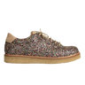 Angulus Sneaker i glitter på plateausål