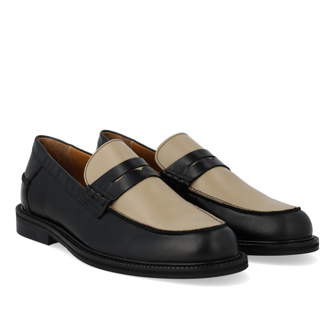 Klassisk Penny loafer med colourblock