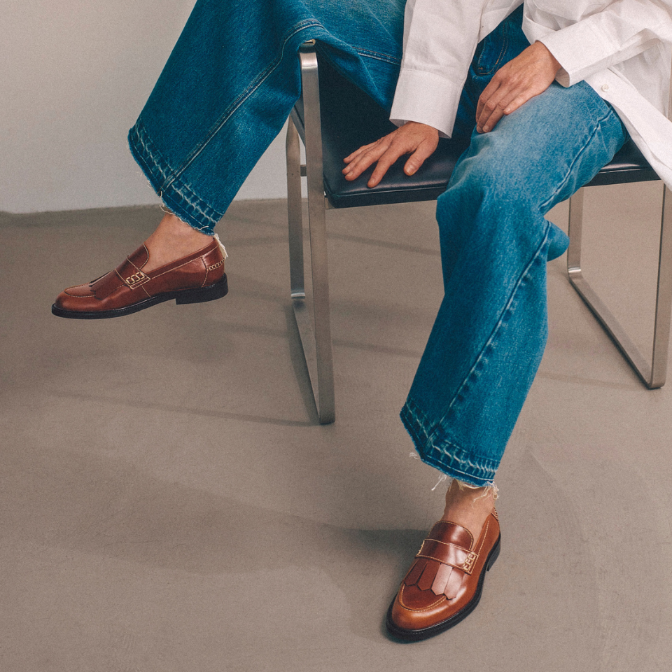 Klassisk Penny loafer med frynser