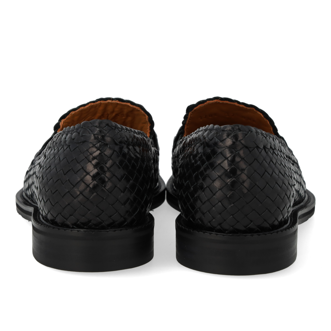 Håndflettet penny loafer