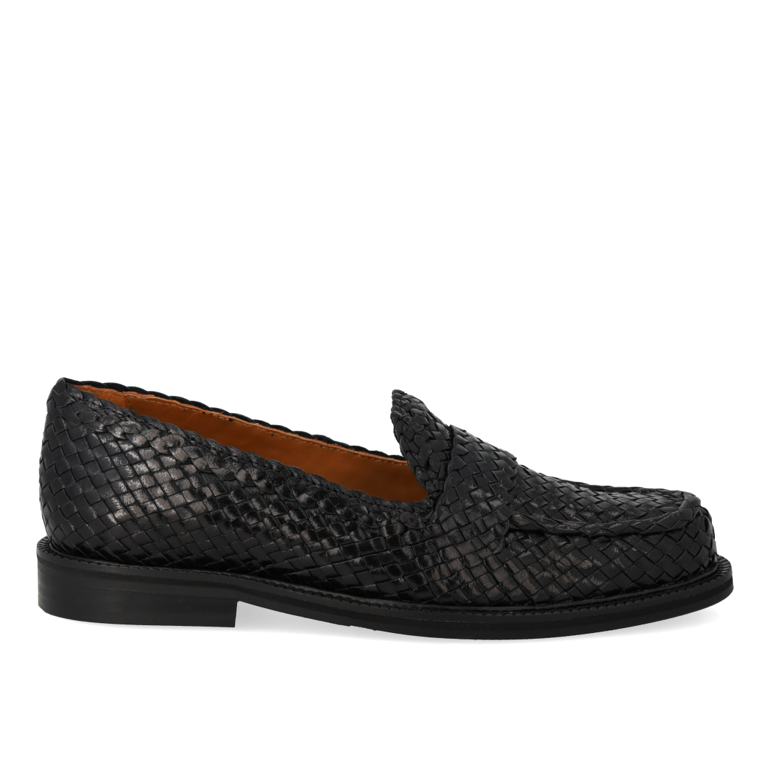 Håndflettet penny loafer