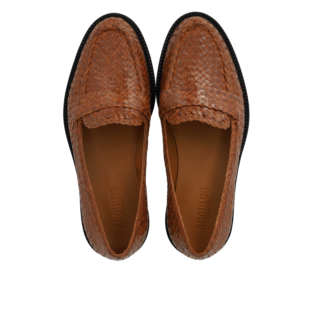 Håndflettet penny loafer