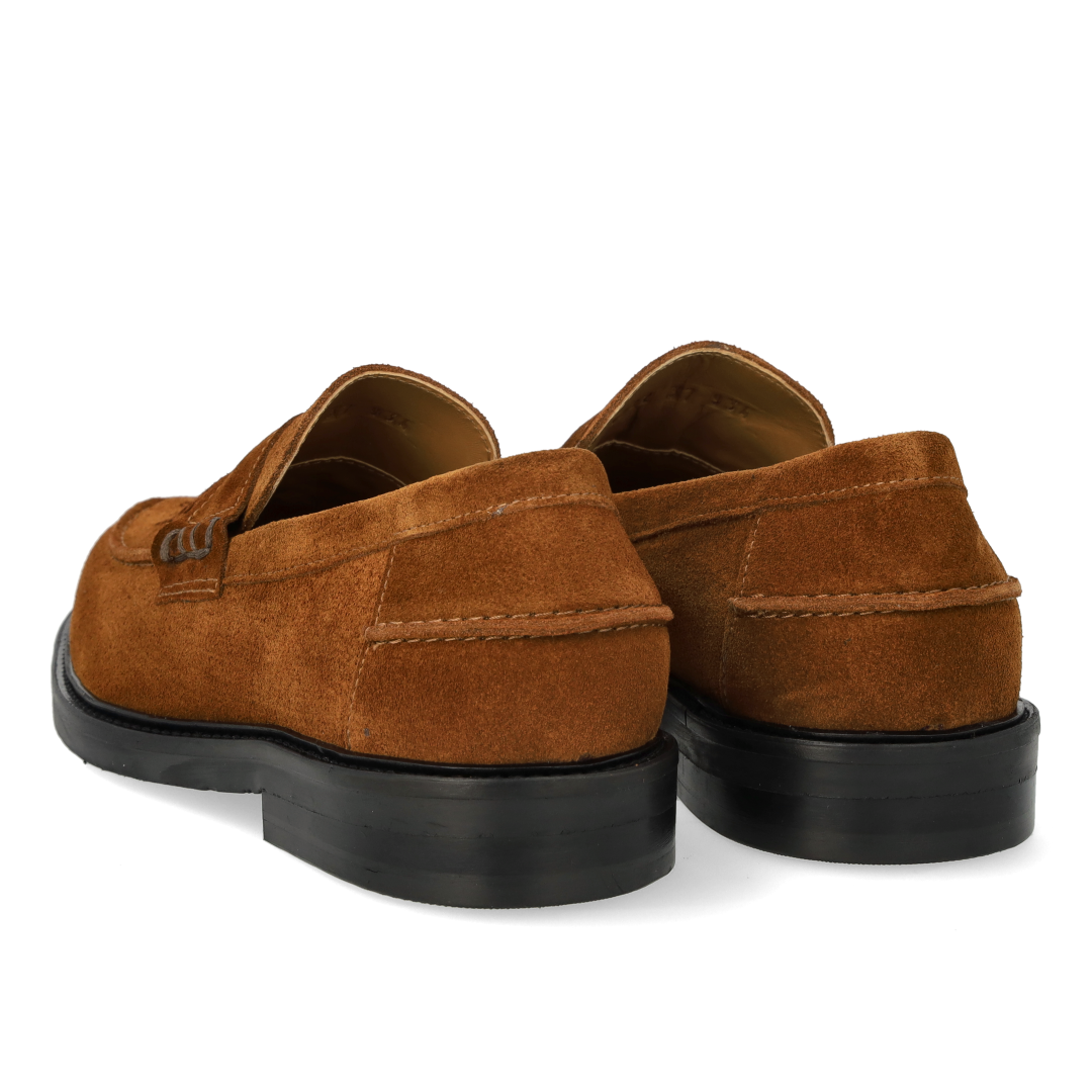 Penny loafer med håndflettet detalje