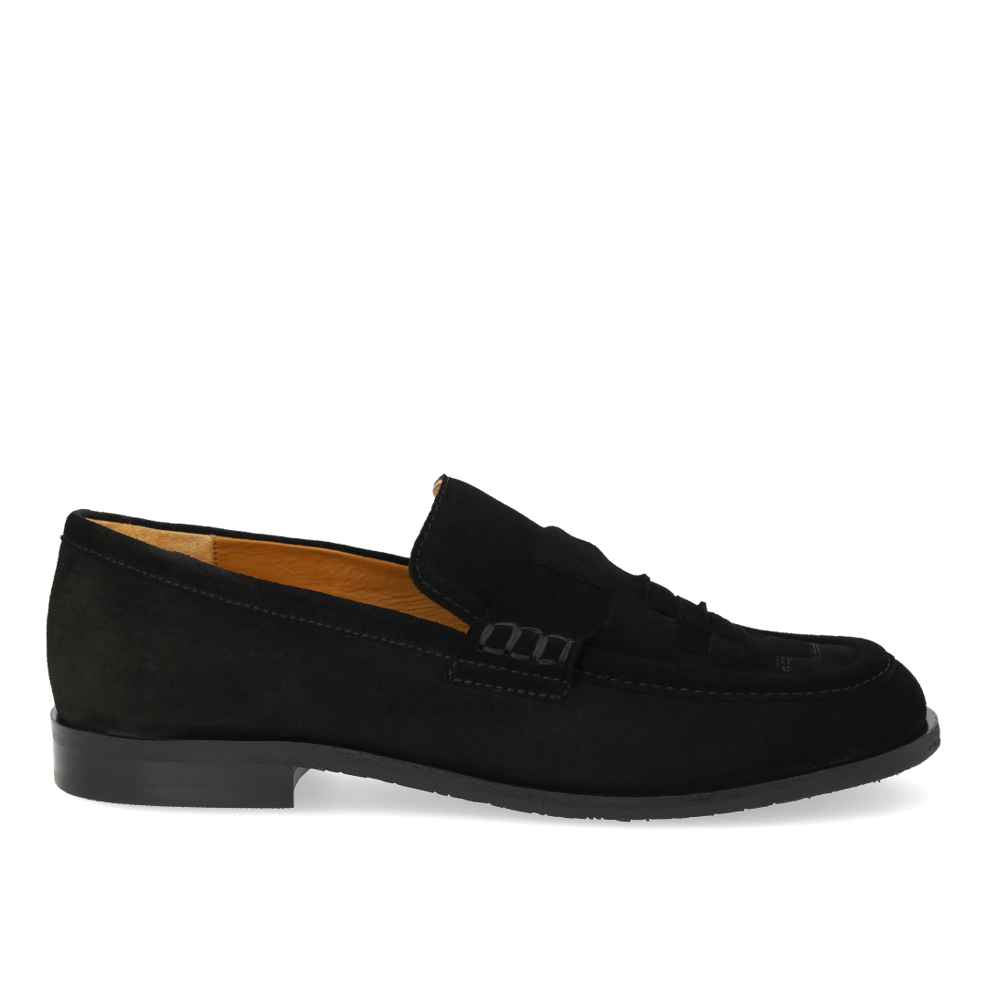 Loafer med fletdetalje