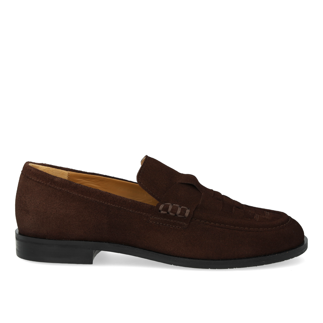 Loafer med fletdetalje