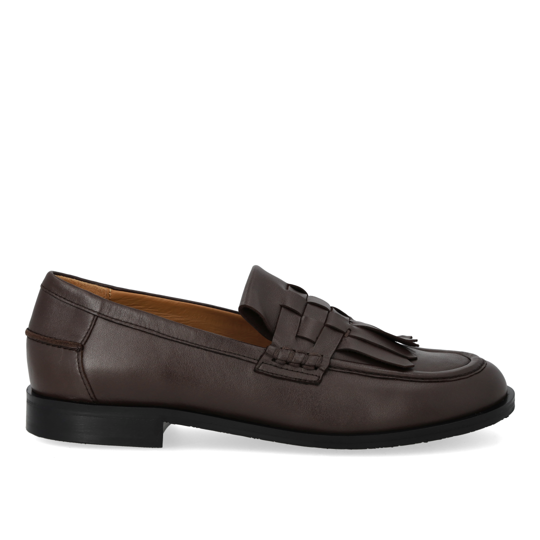 Loafer med fletdetalje