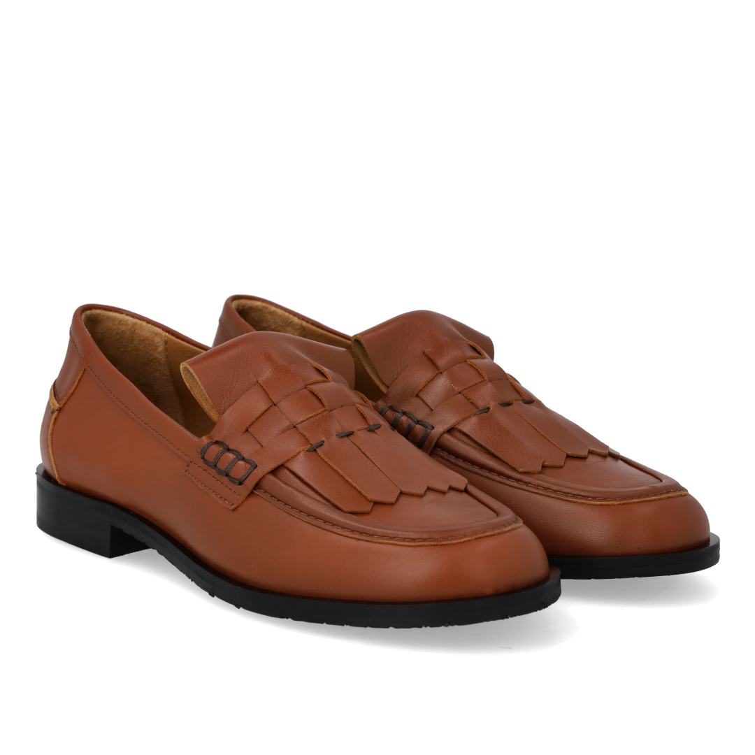 Loafer med fletdetalje