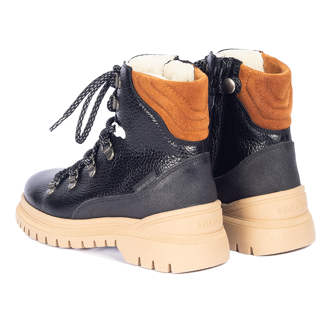 Colourblock TEX-snørestøvle med kontrast eyelet