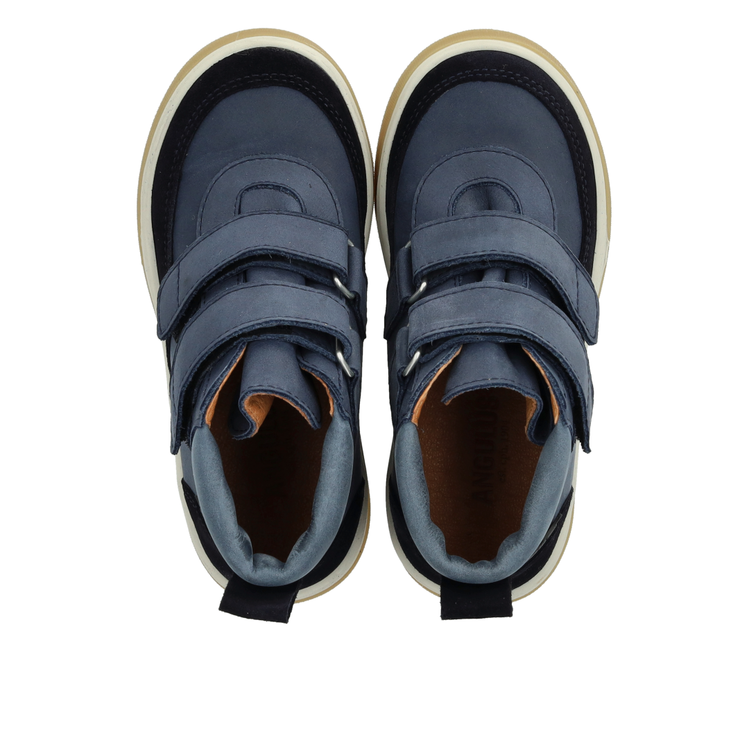 High-top TEX-sneaker i læder