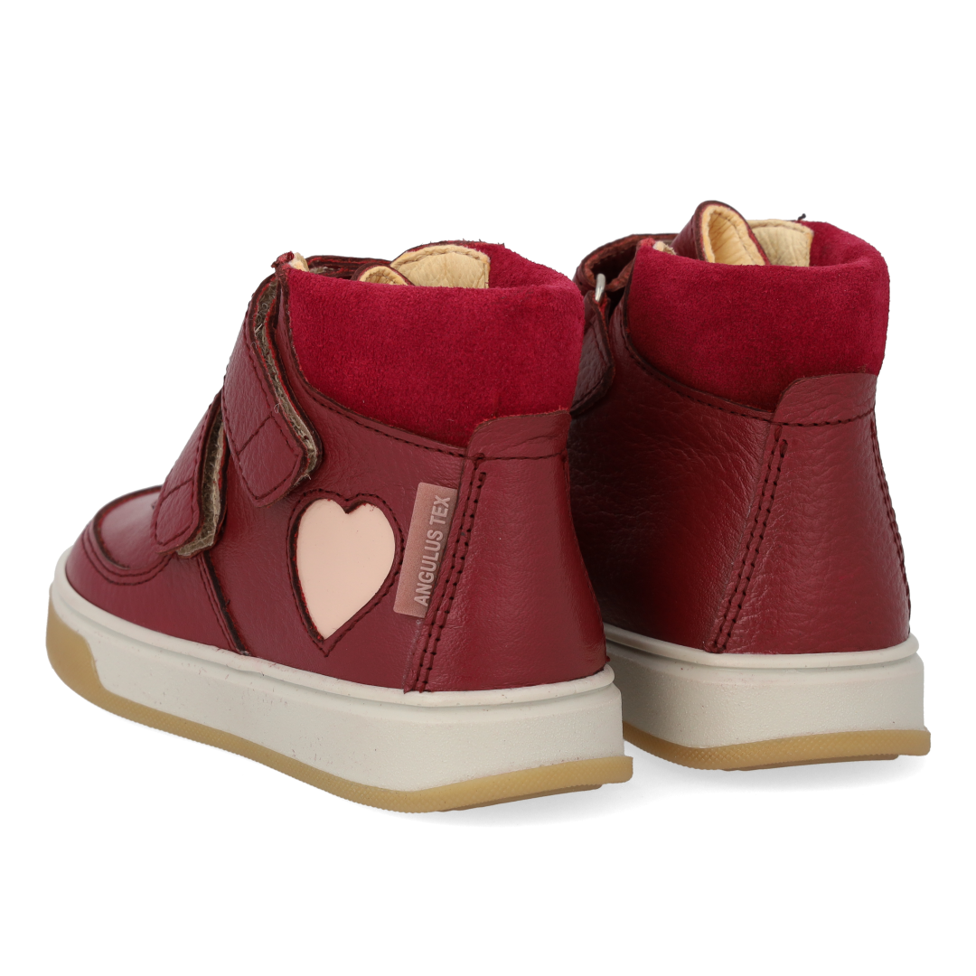 High-top TEX-sneaker med hjerte i lak