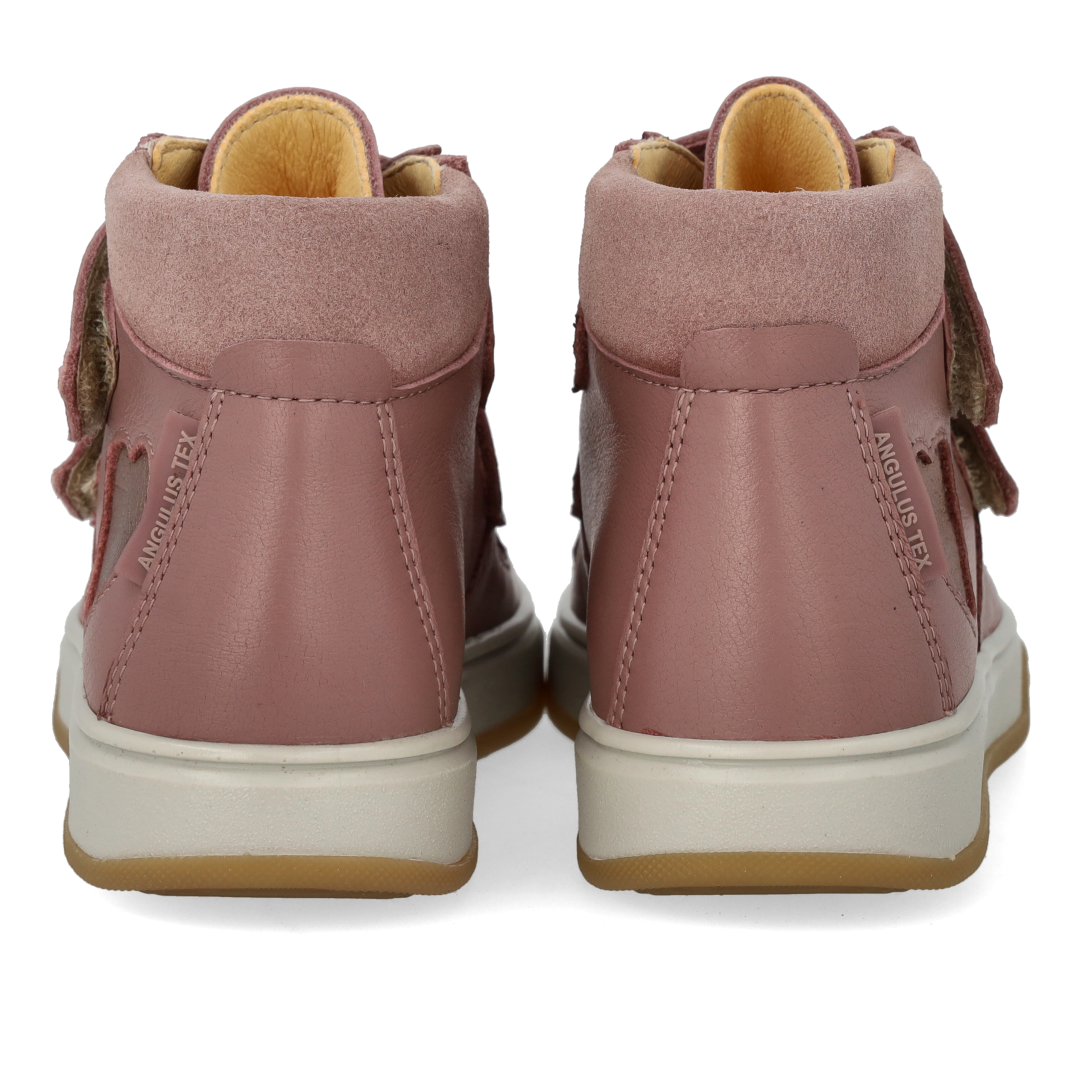 High-top TEX-sneaker med hjerte i lak