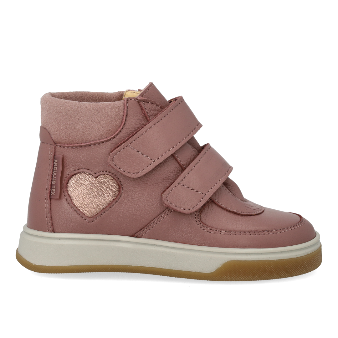 High-top TEX-sneaker med hjerte i lak