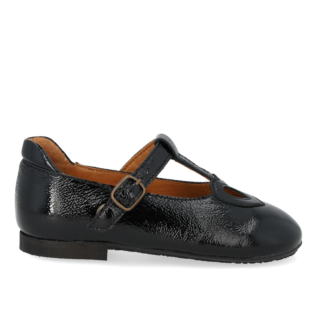 T-bar ballerina med cut-out hjerte