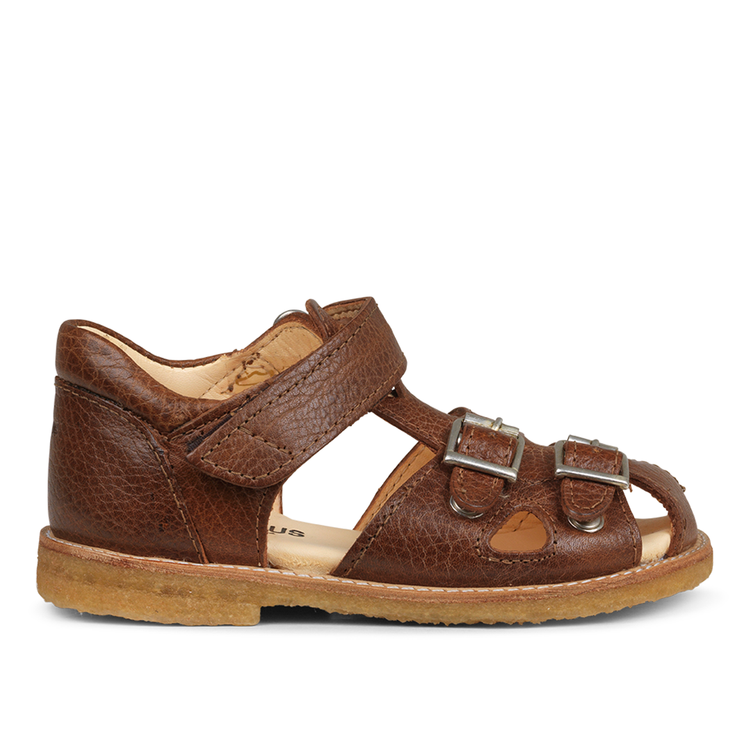 Sandal med justerbar velcro og spænder