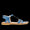 Feminin sandal m. stropper og ankelrem