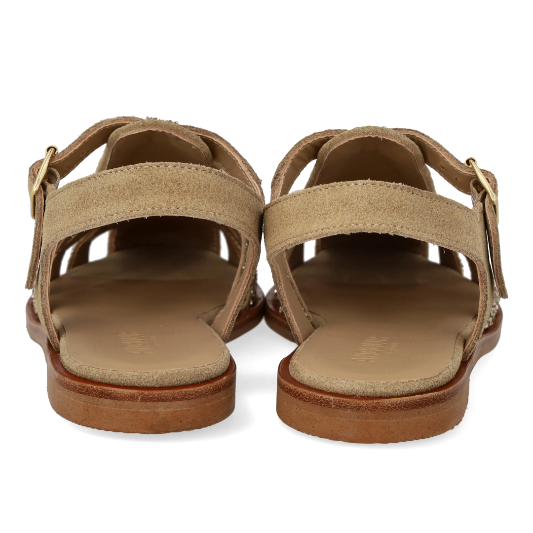 Klassisk Fisherman’s sandal med funklende glitter