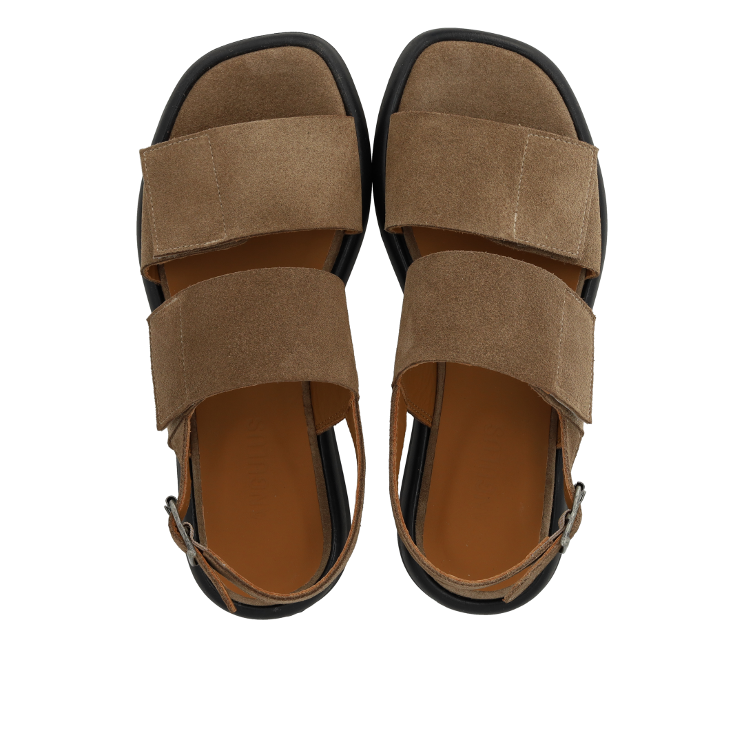 Sandal med justerbare velcroremme