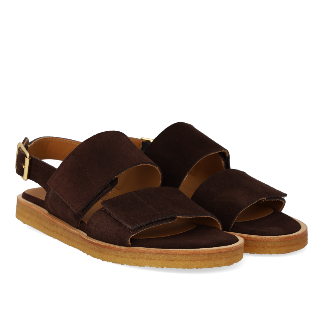 Sandal med justerbare velcroremme