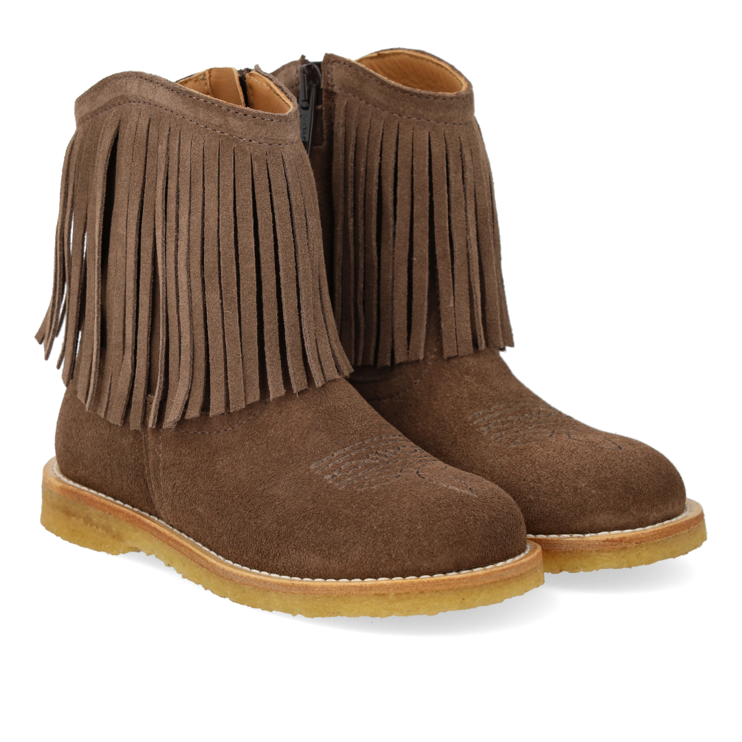 Cowboystøvle med frynser og broderi