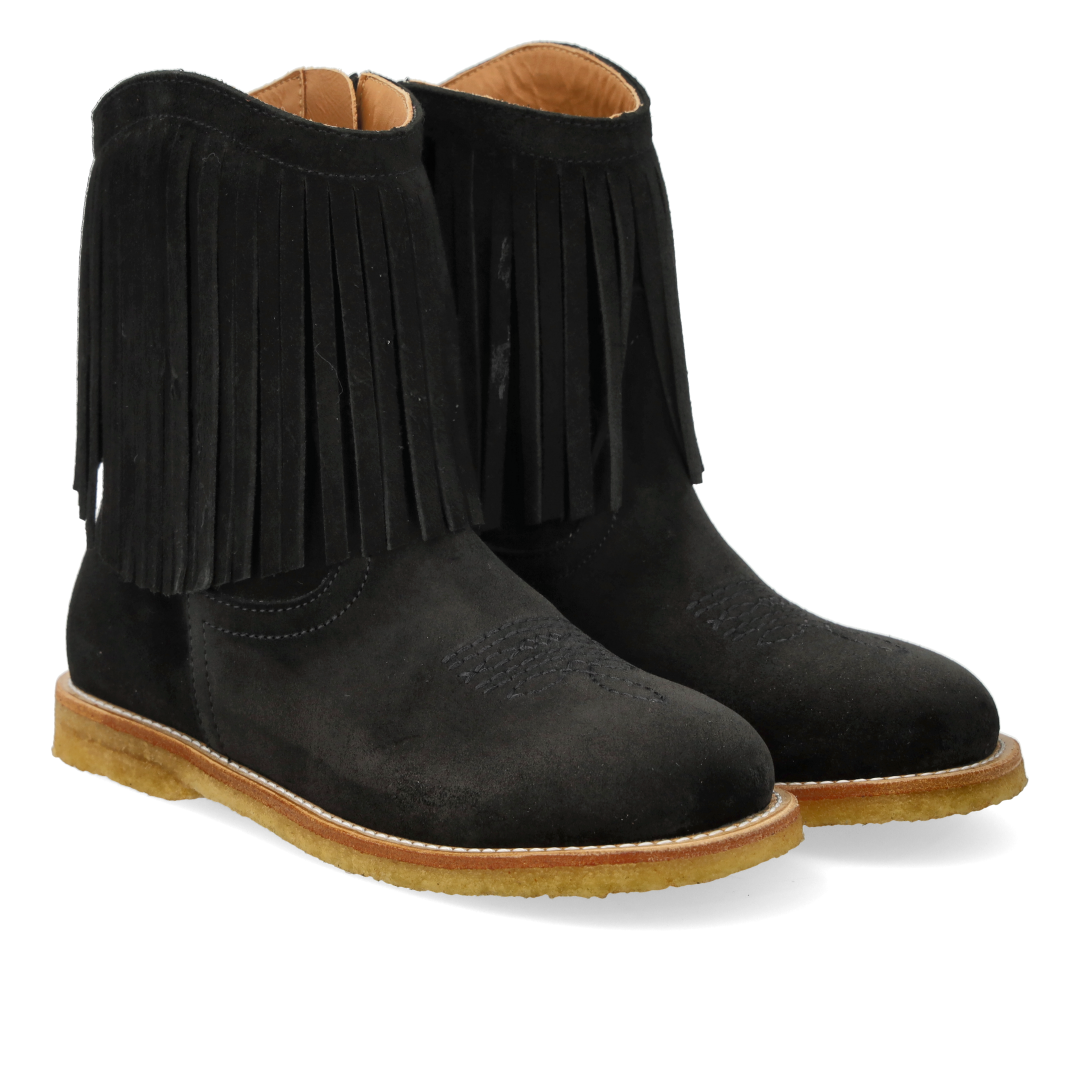 Cowboystøvle med frynser og broderi