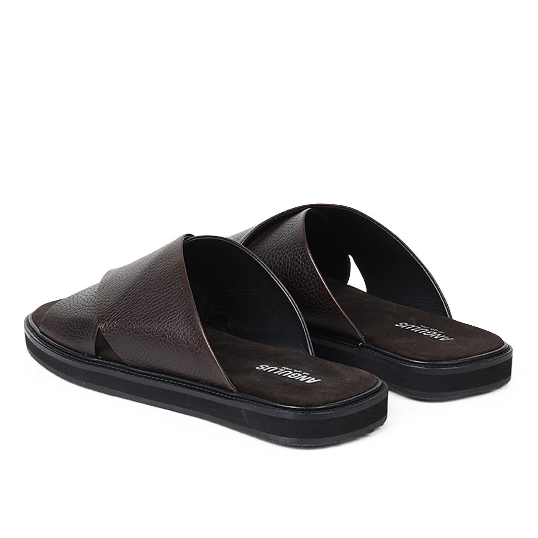 Slip-on kryds lædersandal