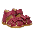 Begynder sandal med sløjfe og velcro lukning