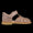 Sandal med dråbedetalje i funklende glitter
