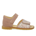 Sandal med funklende glitterdetalje