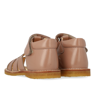 Hjertesandal med glitter og velcrolukning