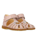 Hjertesandal med glitter og velcrolukning