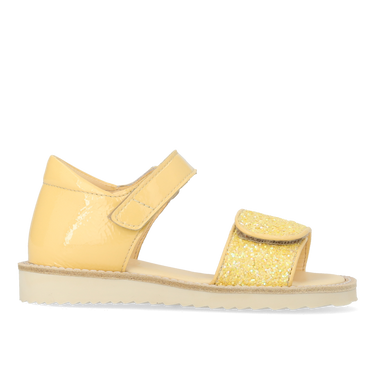 Laksandal med funklende glitterdetalje