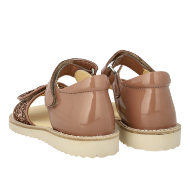 Laksandal med funklende glitterdetalje