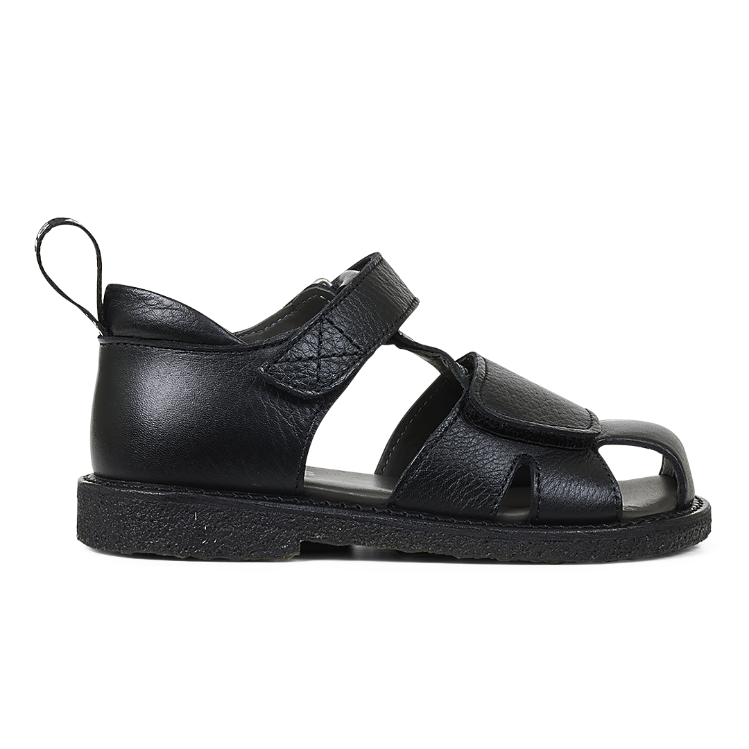 Sandal med logobånd og velcrolukning