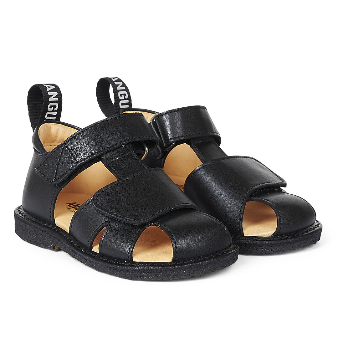 Begynder sandal med logobånd og velcrolukning