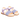 Angulus Glittersandal med åben tå og spændelukning