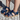Angulus Colourblock sandal med justerbar velcrolukning