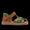 Colourblock sandal med justerbar velcrolukning