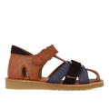 Colour block lædersandal