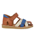 Colour block lædersandal