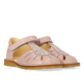 Sandal med dråbedetalje i funklende glitter